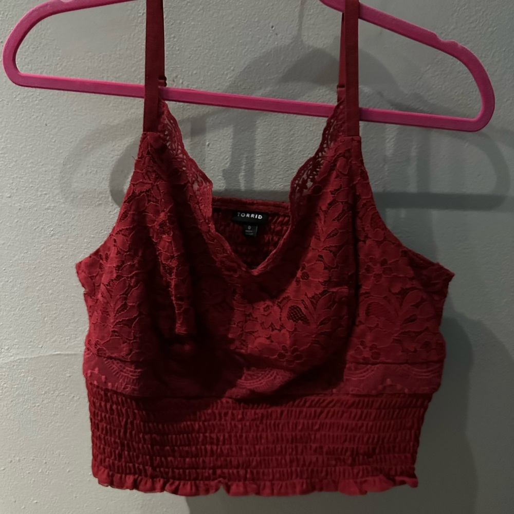 New with tags TORRID crop top/bralete size 0/large.